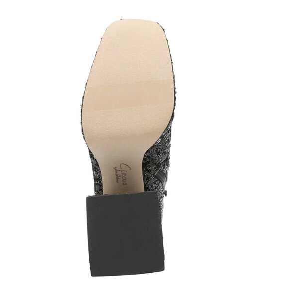 CIRCUS BY SAM EDELMAN / Kia Sequin / Black / Lace-Up & Zipper Closure / Chunky / - Picture 5 of 8